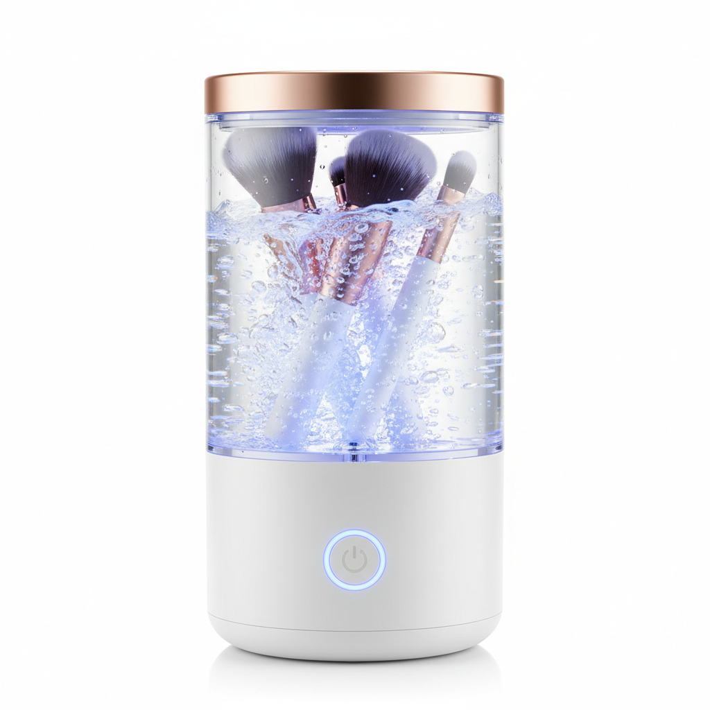 Limpiador eléctrico de brochas - fondo blanco